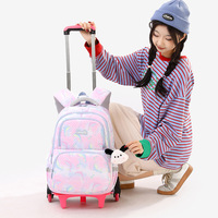Sac à dos à roulettes pour écoliers, nouveau style, tendance, grande capacité, léger et ergonomique, motif poisson naturel
