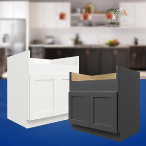 FSB36 American Free Shipping Farmhouse Armarios de cocina 36 "W x 34,5" H x 24 "D Delantal Fregadero Base Gabinete RTA Fregadero de madera Gabinete - Product Image 1