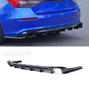 For Honda Civic 11th Generation 2022-2024 <b>Car</b> Rear Bumper Lip Splitter <b>Diffuser</b> Body Kit Bumper Guard Protector Accessories - Product Image 3