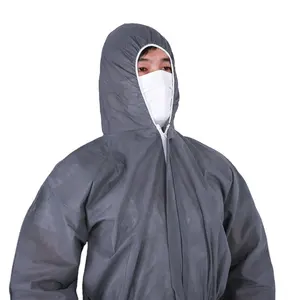 Ppe terno Não-Tecido descartável coverall macacão terno roupas de trabalho de proteção de segurança para o trabalho da China fábrica de roupas de segurança