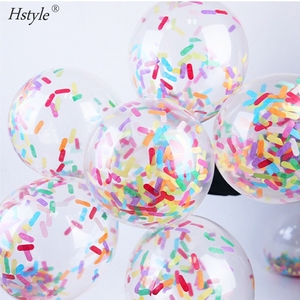 Hstyle Ice Cream Donut 12 pulgadas Espolvorear globos <span class=keywords><strong>de</strong></span> confeti | Arco Iris pastel prerelleno | Eventos <span class=keywords><strong>de</strong></span> fiesta <span class=keywords><strong>de</strong></span> cumpleaños <span class=keywords><strong>de</strong></span> donut <span class=keywords><strong>de</strong></span> helado - Product Image 3