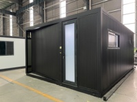 Nouvelle Arrivée Maison Conteneur Extensible à Toit Plat et Aile Unique, Étanche, Préfabriquée, Modulaire, Portable, en Acier, pour Jardin ou Annexe