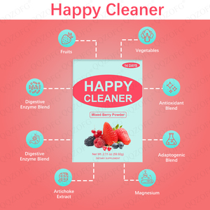 Superventas 14 paquetes de suplementos herbales con sabor a bayas Super Food Mix antioxidante Happy Cleaner Powder para adultos - Product Image 4