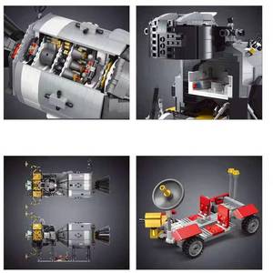 Mô hình lắp ráp Mould <span class=keywords><strong>King</strong></span> 21006 MK Phi thuyền Apollo 11 Mould <span class=keywords><strong>King</strong></span> Chiến tranh giữa các vì sao Đồ chơi xếp hình giáo dục cho trẻ em Cada Cada - Product Image 5