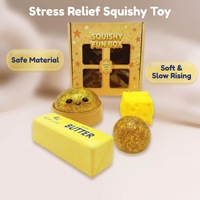 Nouveauté : Ensemble de 8 jouets squishy mystère, boîte surprise aléatoire, animaux mignons, formes variées, jouet à presser