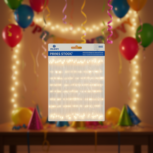 Proes Stooc Warm White <b>Curtain</b> <b>Fairy</b> <b>Light</b> 25000 Hours Lifespan For Party Lighting - Product Image 2