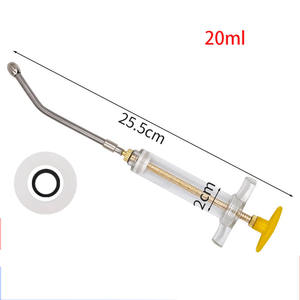 Pistola de Inyección Automática Multi-Capacidad para Animales, Ganado, Ovejas, Cerdos, Aves de Corral, Jeringa Veterinaria de Plástico y Acero con Cánula de Alimentación - Product Image 3
