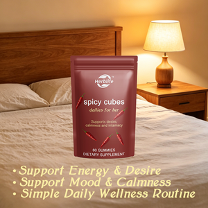 Oem/odm hotselling spicy cubes กับ ashwagandha, L-theanine สนับสนุนพลังงาน, สงบ, พลังและอารมณ์สำหรับคู่รักโรแมนติก - Product Image 5