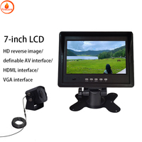Cámara de punto ciego Firecore con monitor para monitores de cámara de marcha atrás de coche para cámaras DVR de coche de autobuses