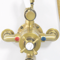 Vanne de douche thermostatique de luxe certifiée WRAS de haute qualité à prix d'usine