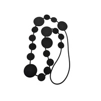 Collier ras du cou sportif en cuir et corde, style européen et américain, fait main, avec chaîne en caoutchouc, vente en gros d'usine pour femmes