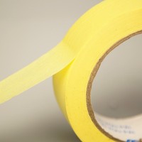 Ruban de papier crêpe à usage général de 48mm, adhésif en caoutchouc blanc simple face, résistant à la chaleur, sans résidu de déchirure, pour