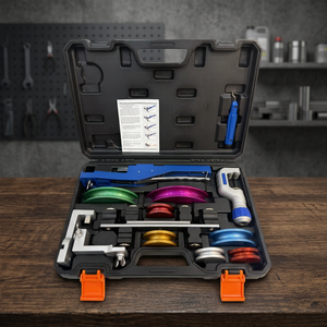 Kit d'outils de pliage de tubes en aluminium ChillTech avec matrices et mallette de transport pour la fabrication métallique - Product Image 2