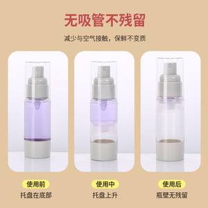 Botella de Spray al Vacío, Dispensador de Loción Tipo Presión, Mini, Portátil, de Plástico, Paquete de 3, para Cuidado Diario - Product Image 4