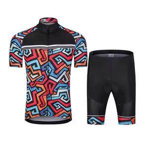 Customized Logo Breathable Active Stretch Quick Dry Unisex Short Sleeve 100% Polyester <b>Cycling</b> Jersey - Product Image 2