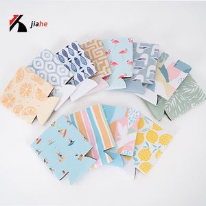 Manchon isotherme universel personnalisé en néoprène souple et pliable pour canette de bière, avec poignée, support de canette par sublimation, pour canettes de 12 oz - Product Image 6