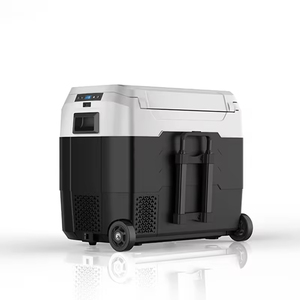 ตู้เย็นประหยัดพลังงาน 40 ลิตร 50 ลิตร ใช้ไฟ DC 12V 24V สำหรับรถบรรทุก รถยนต์ ตู้แช่แข็งแบบพกพาสำหรับตั้งแคมป์กลางแจ้ง พร้อมล้อและคันลาก - Product Image 3