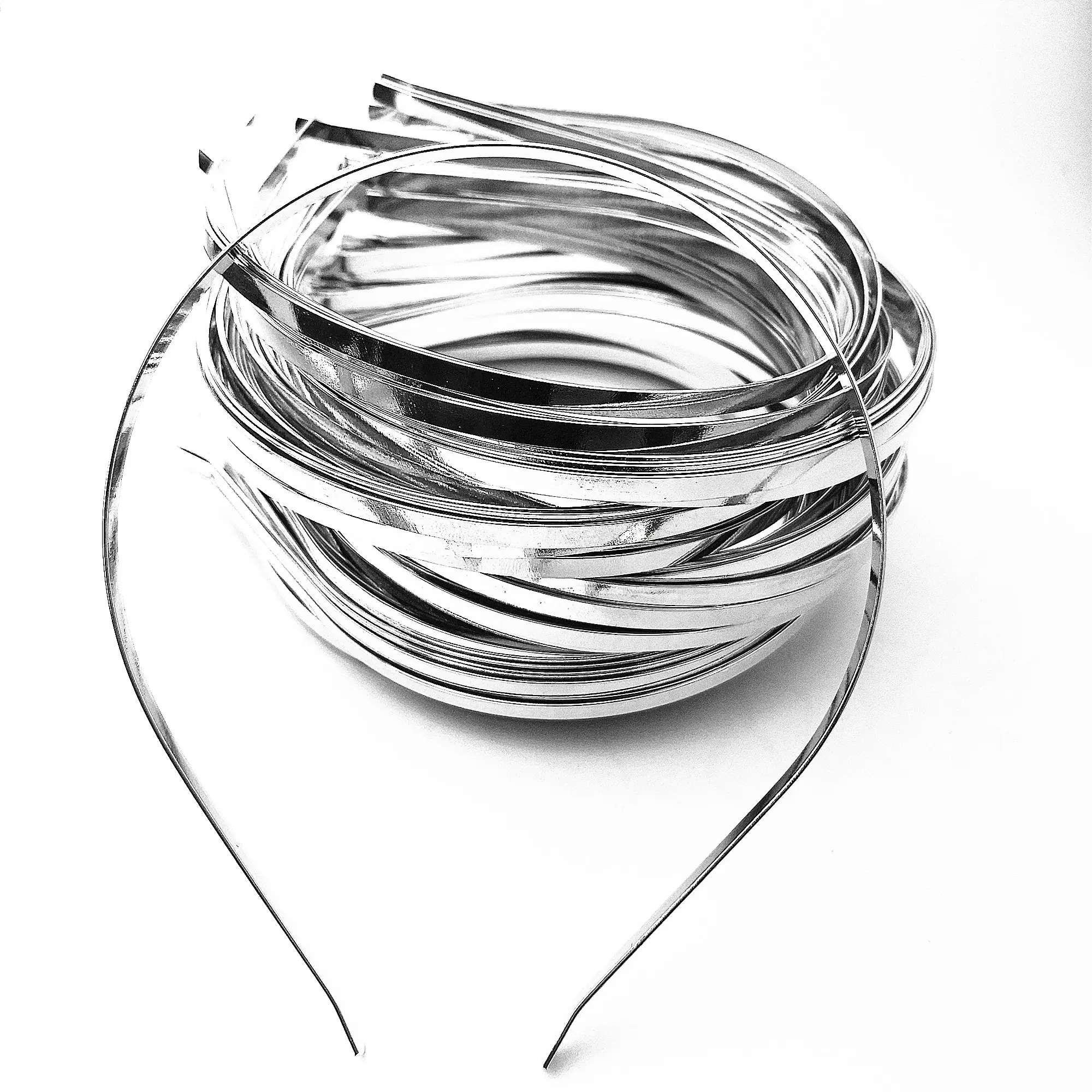 Wholesale 5ミリメートルWide Environmental Protection Plated Steel Metal Carbon Steel Diy Headwear Hair Hoop Headband Accessory