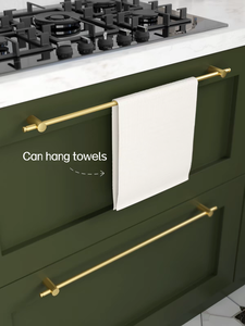 Adjustable Long Handles Pulls T-bar Cabinet Wardrobe Brushed Gold Kitchen Cabinet Handles <strong>Door</strong> Pulls Solid Brass Cabinet Handles - Product Image 6