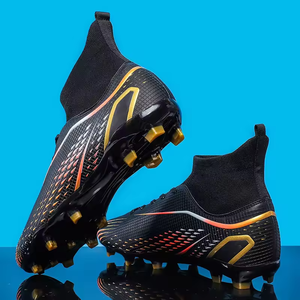High-Top Soccer <b>Shoes</b> <b>Outdoor</b> Sports Football Boots <b>Outdoor</b> Training High Quality Unisex teenager and children Soccer <b>Shoes</b> - Product Image 1