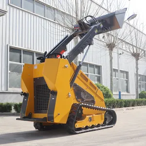 Diesel Mini Skid Stuur Loader Tuin Boerderij Nieuwe Hydraulische Pomp Kleine Mini Skid Stuur Loader Machine Te Koop