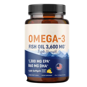 Capsule di Olio di Pesce Omega 3 OEM con EPA DHA per Migliorare l'Immunità delle Donne, 120 Capsule Senza OGM - Product Image 1