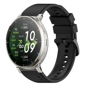 Correa de silicona L7 para Huawei Watch 5 4 GT6-5-4 de 46 mm, cómoda correa para Amazfit Active Max 3-2-Max/Balance 2-1 - Product Image 3