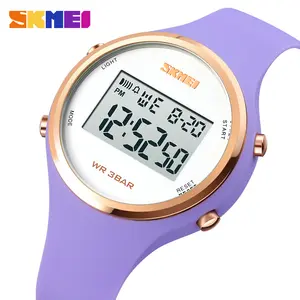 SKMEI Fashion Women Digital Watches LED Simple Ladies Girls Wristwatches Silica Gel Soft Band Female Watch relogio feminino 1720