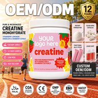 Complément Herbal de Créatine OEM, Poudre de Créatine Monohydrate pour Adultes, Favorise la Croissance Musculaire, Usine de Nutrition Sportive Personnalisée ODM