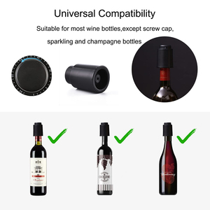 Tapón de Vino al Vacío con Sellador de Material ABS para Botellas de Vino Tinto, con Escala de Fecha, Mantiene el Vino Fresco por Más de 7 Días - Product Image 5