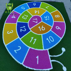 Gazon artificiel arc-en-ciel pour aire de jeux de maternelle, sports de plein air, tapis en herbe synthétique, pelouse épaisse pour cour et intérieur - Product Image 3