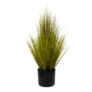 Factory Sales 65CM Green Onion Grass Artificial Plants In Pot Decoration for Outdoor Indoor