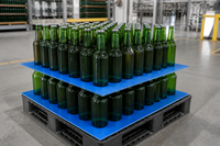 Plateau pour bouteilles en polypropylène alvéolaire, panneau creux en PP, insert de séparation pour bouteilles de vin, léger