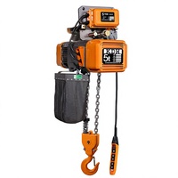 Palans électriques à chaîne de type européen à facteur de sécurité élevé de 2 tonnes pour applications de levage de matériaux fixes