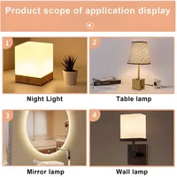 Prise de charge USB double couche avec connecteur femelle de type C et prise de charge USB femelle pour lampe avec câble