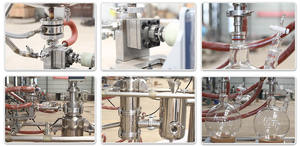Evaporador de película fina de acero inoxidable TOPTION, máquina de destilación de película limpia, aceite esencial de Alcohol, vacío, <span class=keywords><strong>camino</strong></span> corto - Product Image 3