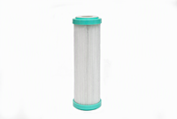 Cartouche filtrante plissée de haute qualité en charbon de coco NSF42 avec bloc de charbon composite pour la réduction en une seule étape du chlore et de la turbidité