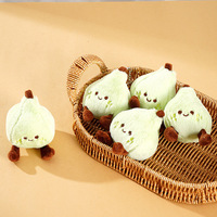 Mini jouet en peluche poire verte, porte-clés, pendentif fruit rembourré de qualité, coussin décoratif, breloque de sac, cadeau