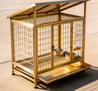 LEITE Cage de jardin en aluminium sur mesure, assemblée et soudée, accessoire pour outils de jardinage pour l'extérieur et la ferme