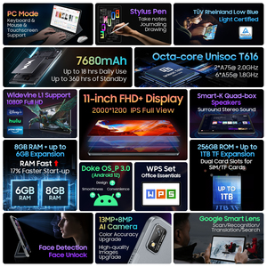 Blackview Tab 16 Android 12 8 Go + 256 Go 11 "1920X1200 Octa Core Wi-Fi Nouvelle tablette PC - Product Image 2