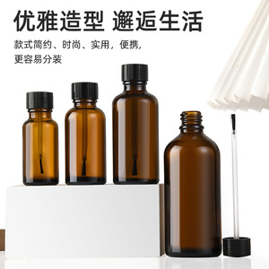 ขวดน้ำมันหอมระเหยแก้วสีขาวคุณภาพสูงพร้อมแปรงขนาด 30 มล. สำหรับดูแลเล็บ ใช้เป็นภาชนะบรรจุเครื่องสำอางอเนกประสงค์ - Product Image 4