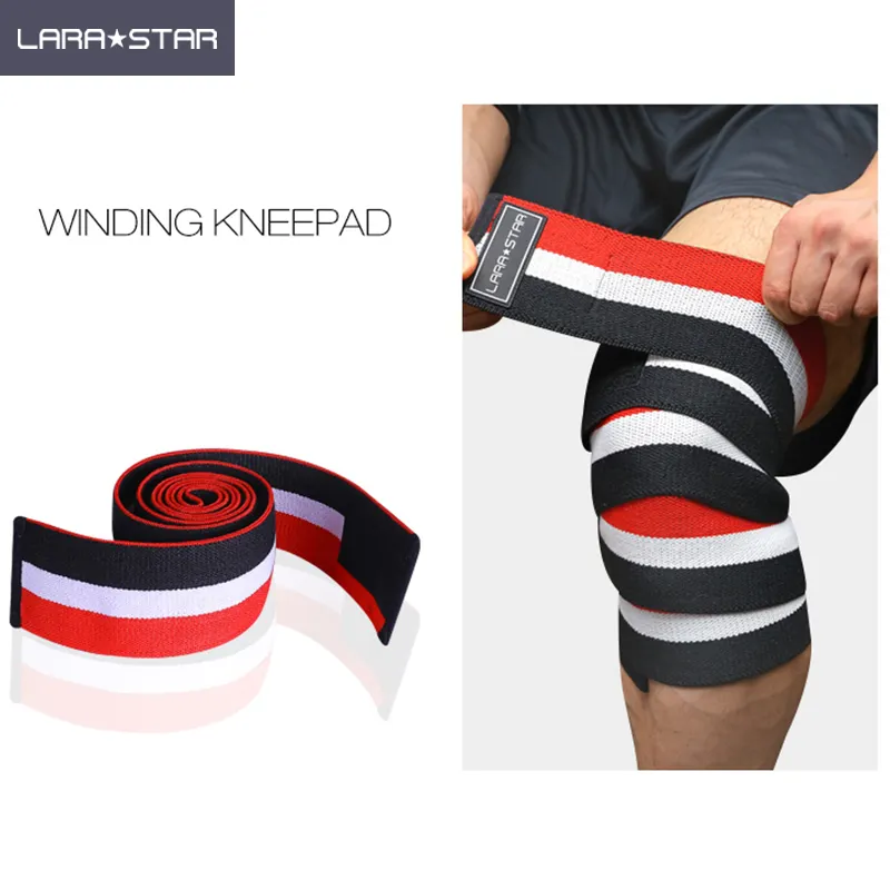 Weight Lifting Straps PolyCotton Knee Support High Grade Breathable Workout Knee Wraps Sleeves Protector