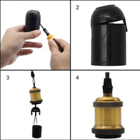 Douille de lampe LED Edison E26 E27 en gros, support de lampe rétro E27 à vis pour chambre à coucher