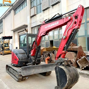 รถขุดขนาดเล็กยี่ห้อ YANMAR VIO55 5.5 ตัน แบบไม่มีส่วนท้ายยื่นออกมา นำเข้าจากญี่ปุ่นแท้ ระบบไฮดรอลิก เหมาะสำหรับงานบำรุงรักษาในเขตเทศบาล - Product Image 1