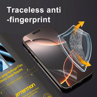 Pelindung Layar Privasi Anti Spy 360 Derajat, Lembaran Hidrogel Matte untuk Ponsel, Ketebalan 0.3mm