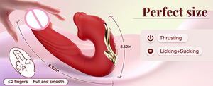Vibrateur lapin 3-en-1 silencieux, 7 vitesses télescopiques, 7 modes de vibration, 5 modes de stimulation, étanche IPX7, jouet sexuel pour femmes - Product Image 6