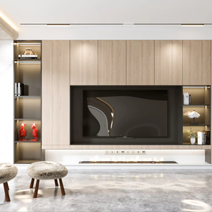 <span class=keywords><strong>Meuble</strong></span> <span class=keywords><strong>TV</strong></span> grand boîtier avec 4 portes <span class=keywords><strong>meuble</strong></span> <span class=keywords><strong>TV</strong></span> moderne avec rangement pour salon salon facile à nettoyer Ensembles de meubles - Product Image 1