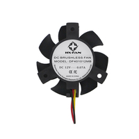 Ventilateur de refroidissement DC sans balais 40x40x10mm avec support, mini ventilateur axial à roulement à billes pour dissipateur thermique GPU, serveur IA, OEM ODM