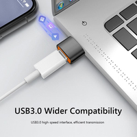 Adaptateur Type C vers USB 3.0 6A Convertisseur OTG Connecteur Clé USB Charge Alimentation Transfert de Données pour Téléphone Mobile Samsung Xiaomi PC