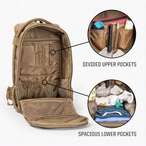Échantillon Gratuit Sac à Dos Tactique Personnalisé et Durable pour Couches et Articles de Bébé, pour Voyage en Extérieur, Sac à Dos de Papa pour Couches et Bébé - Product Image 3